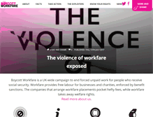 Tablet Screenshot of boycottworkfare.org